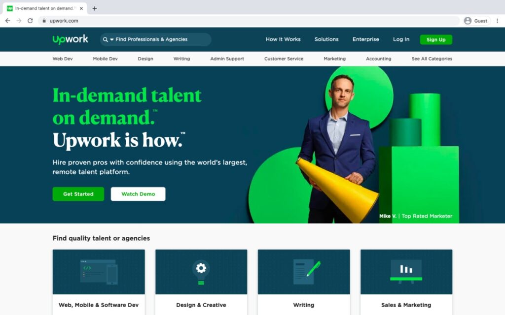 Top 5 freelancing website